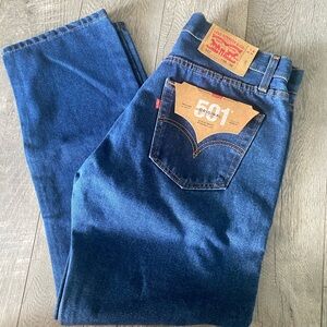 NWT Levi's Blue Straight Jeans Classic Denim Style Button Fly